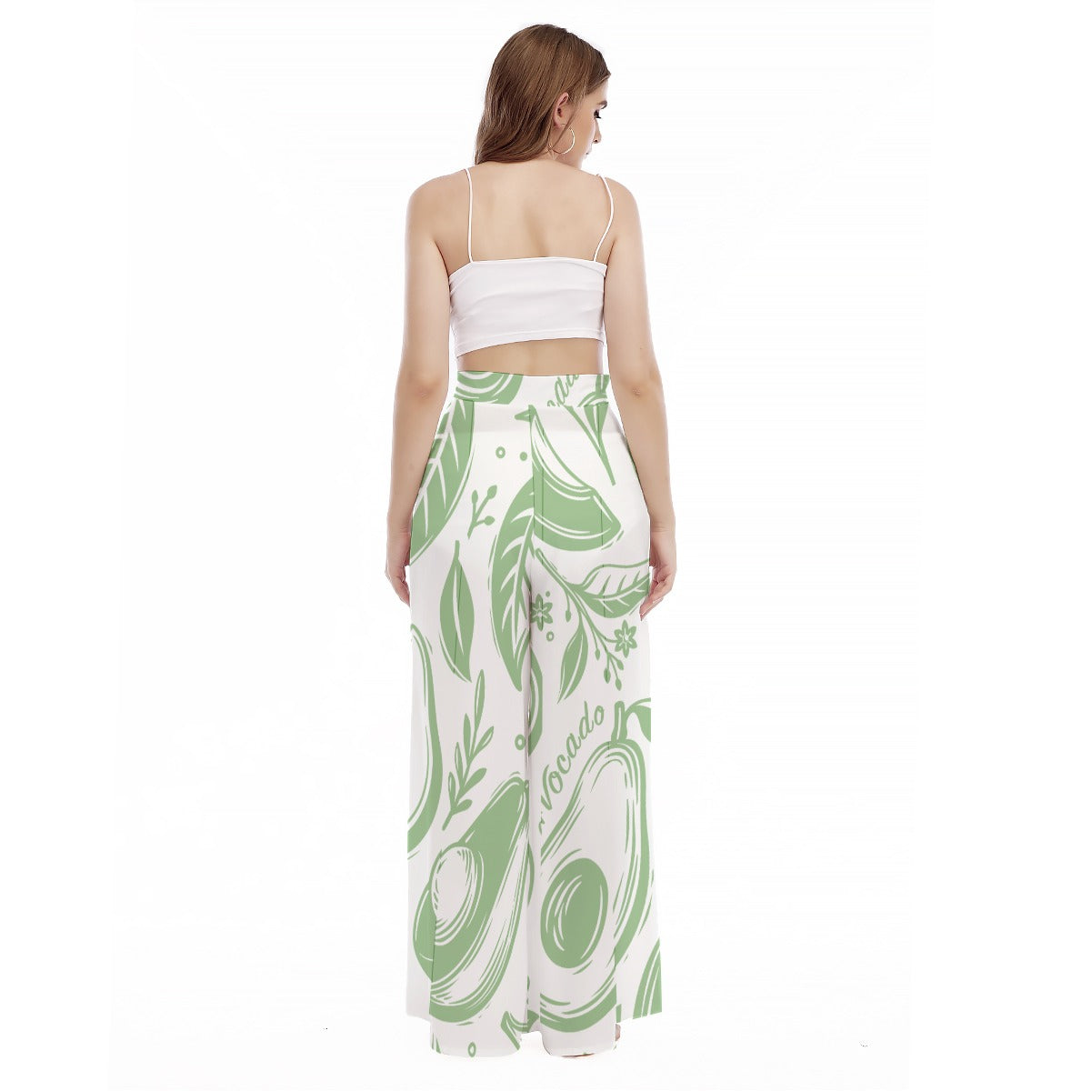 Avokkkado - Women's High Waist Wide Leg Trousers