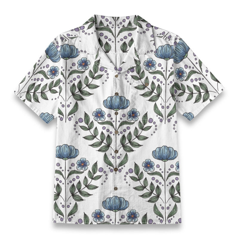 Retro Indian Print XVIII - Designer Shirt - 100% Cotton