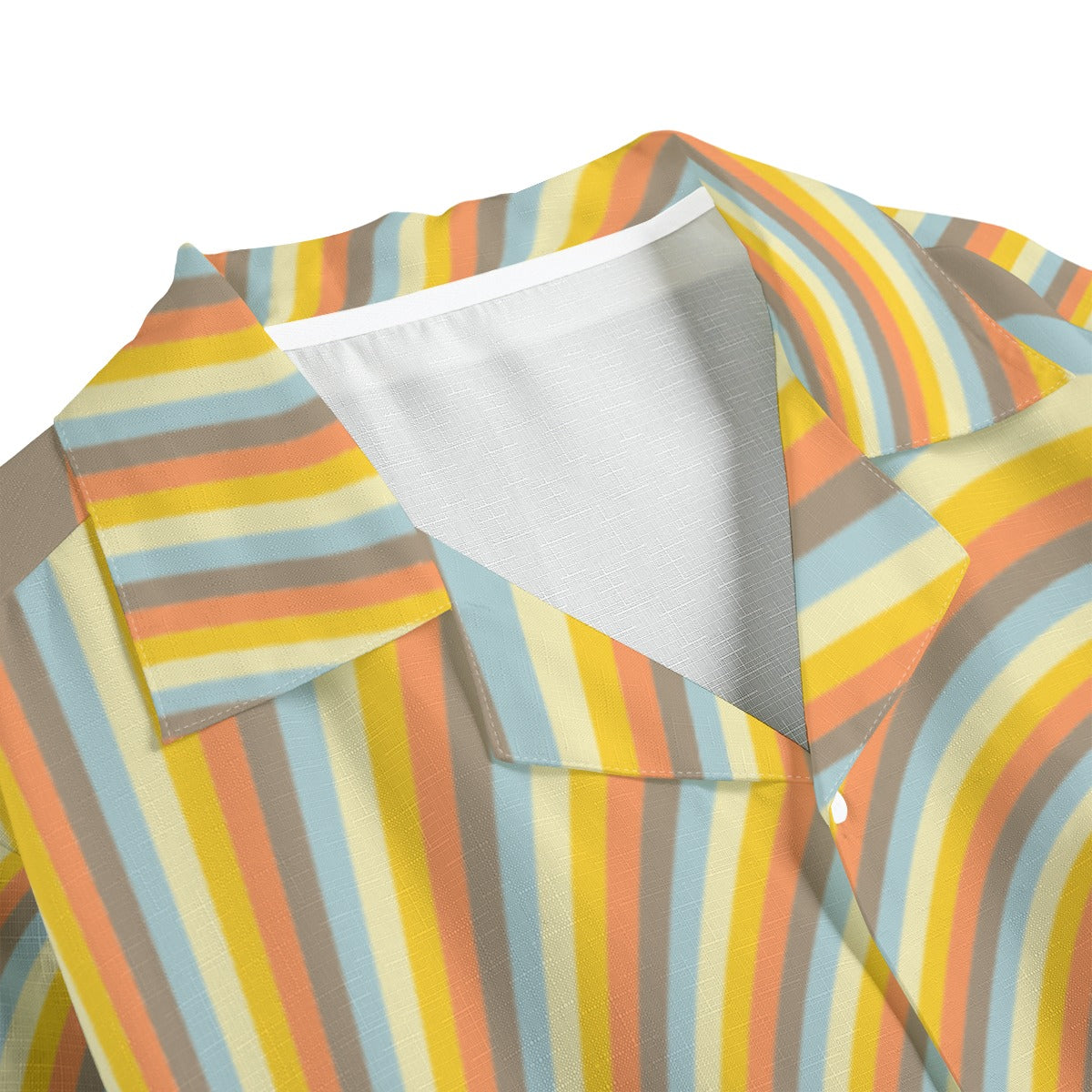 Polaroid - Men's Faux Linen Hawaiian Shirt