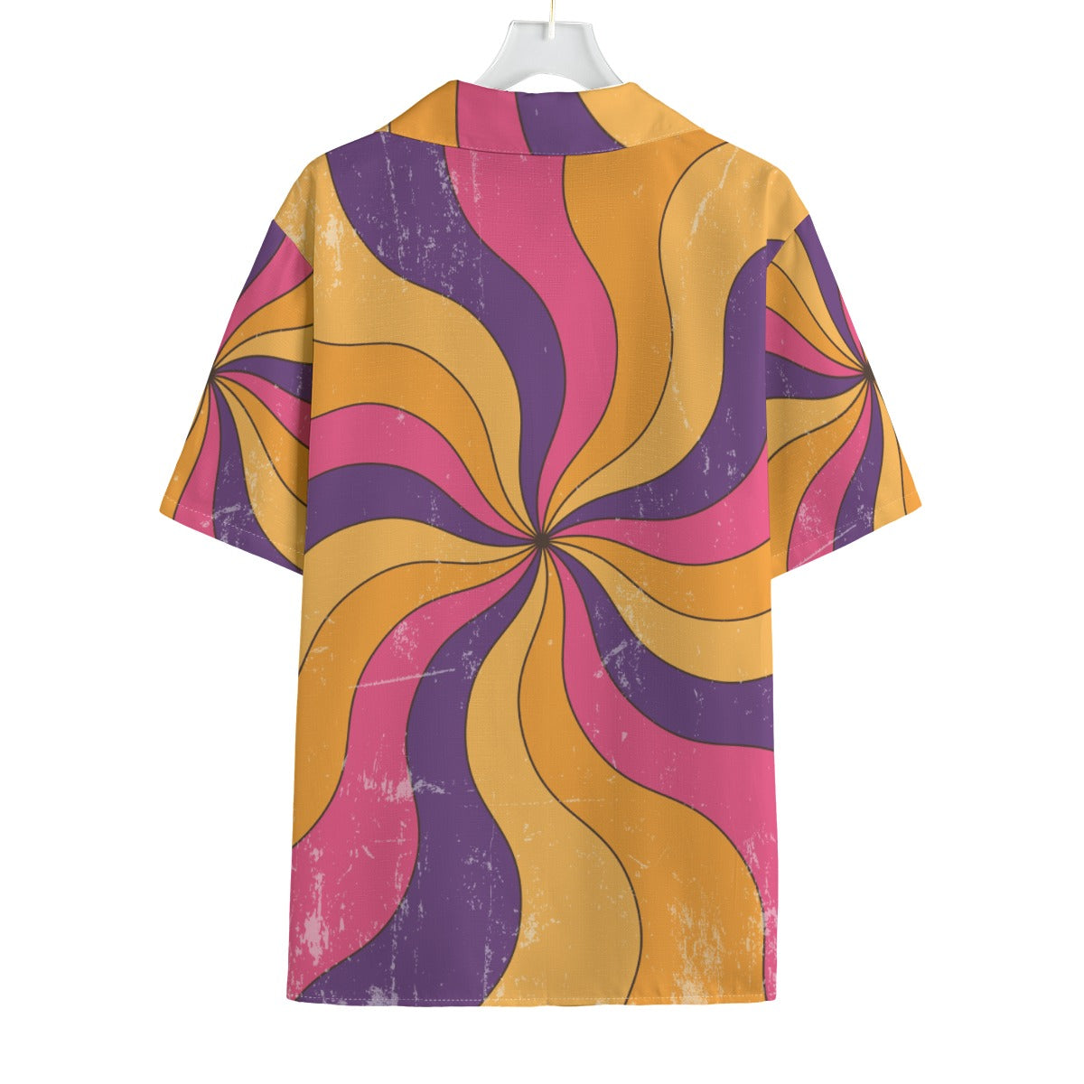 Candy Spiral -  Men's Faux Linen Hawaiian Shirt