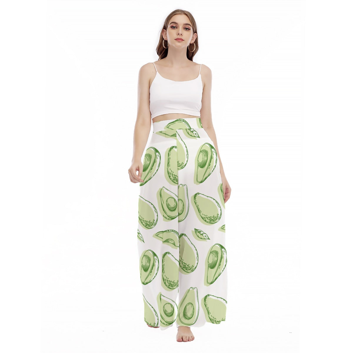 Guaca - Women's High Waist Wide Leg Trousers