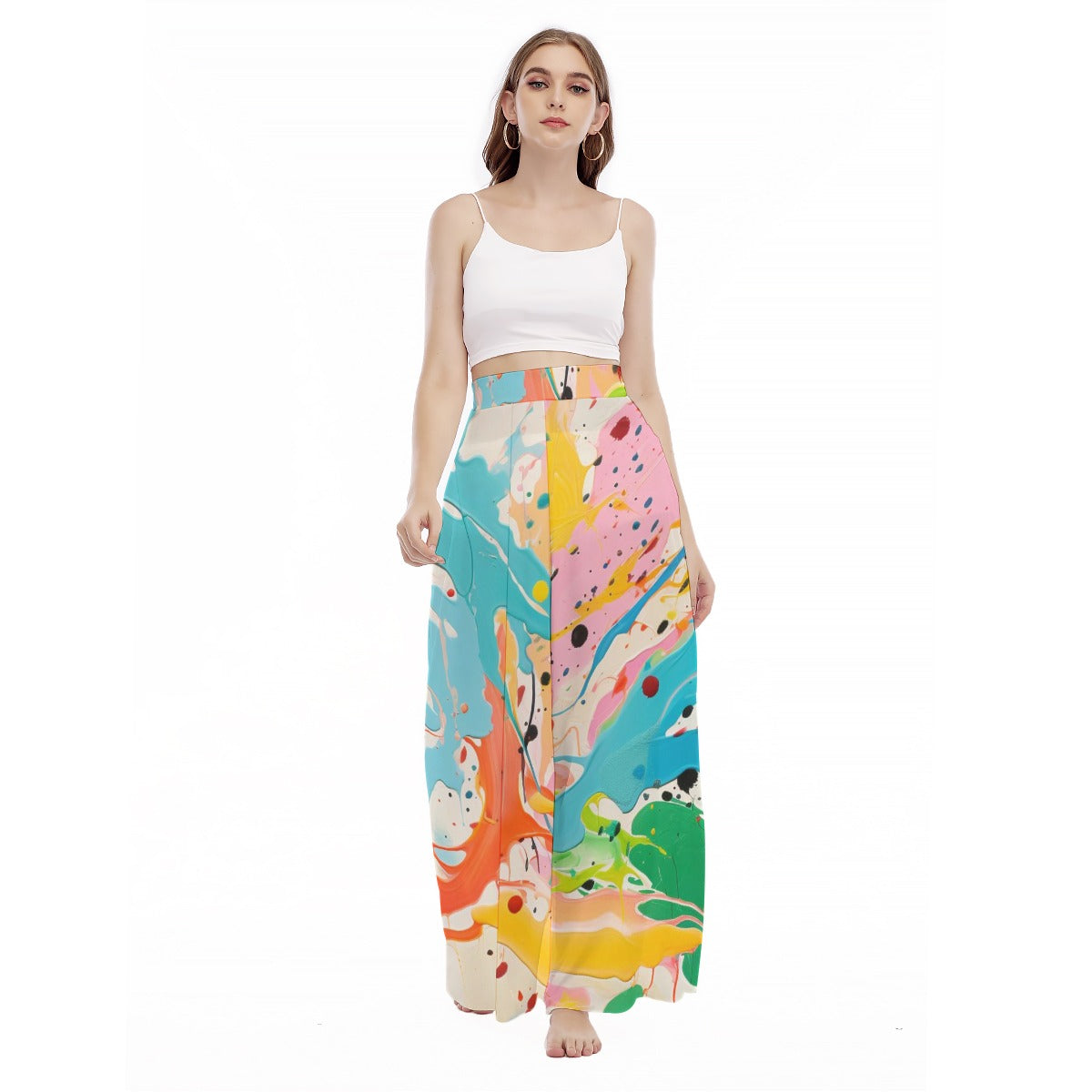 Fizzy -  Women's High Waist Wide Leg Trousers