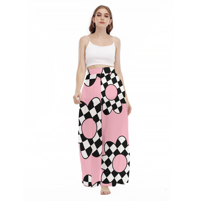Zesty Delight -  Women's High Waist Wide Leg Trousers