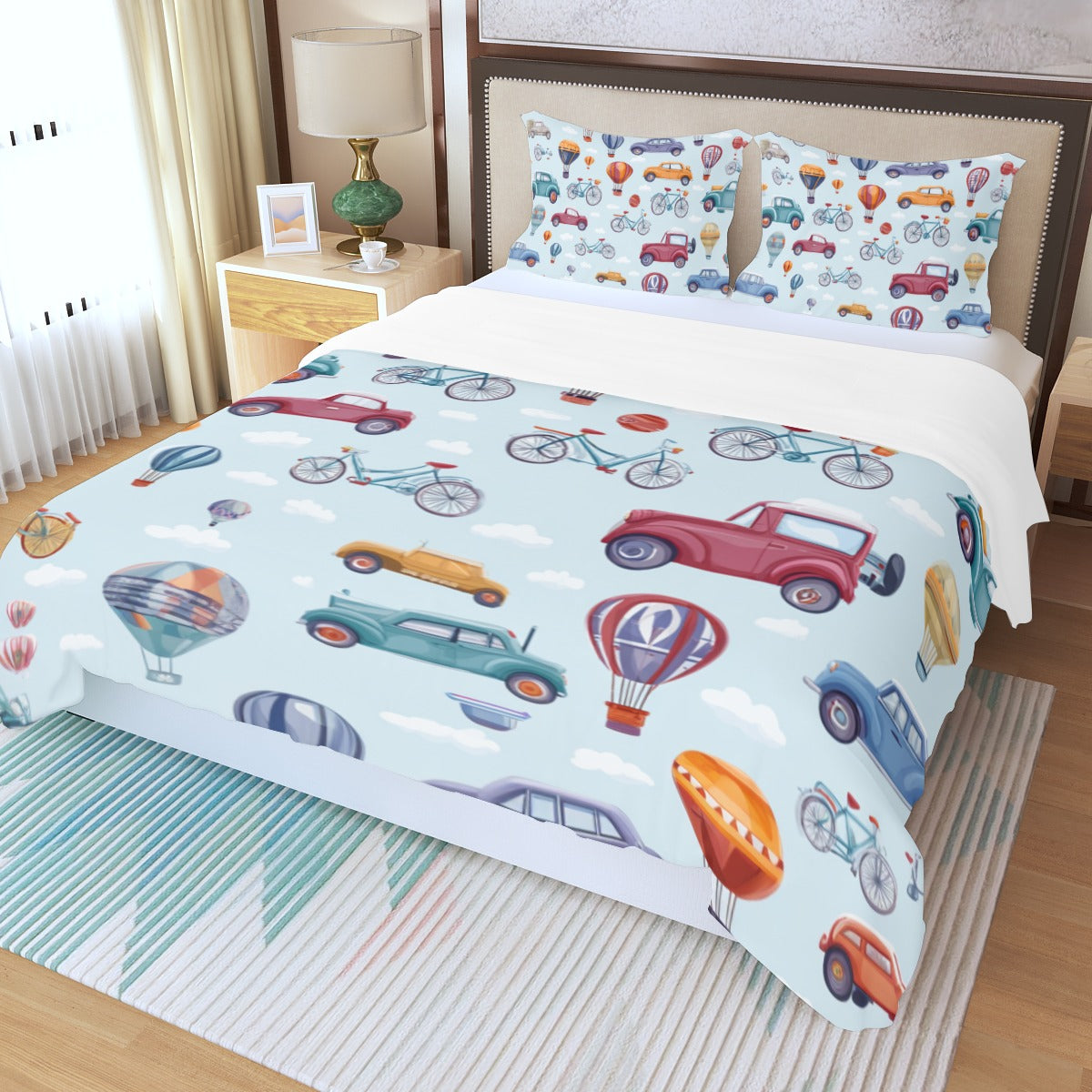 Auto II - Three Piece Duvet Bedding Set