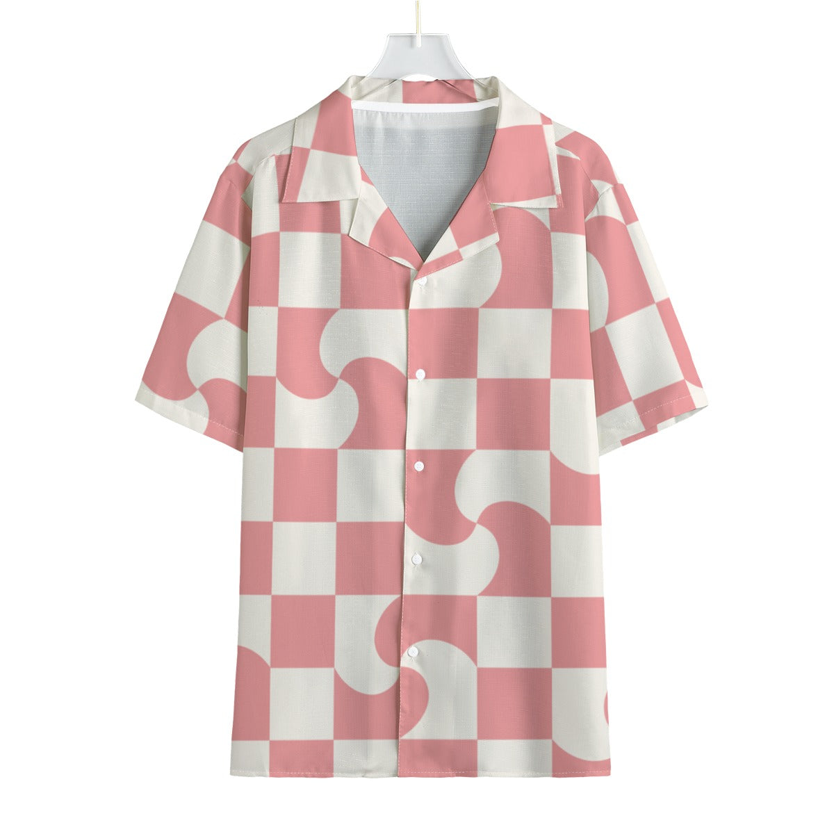 Candy Check - Men's Faux Linen Hawaiian Shirt