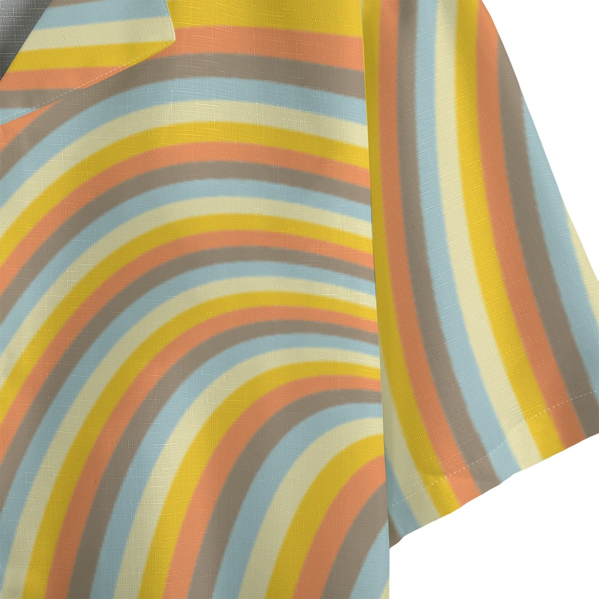 Polaroid - Men's Faux Linen Hawaiian Shirt