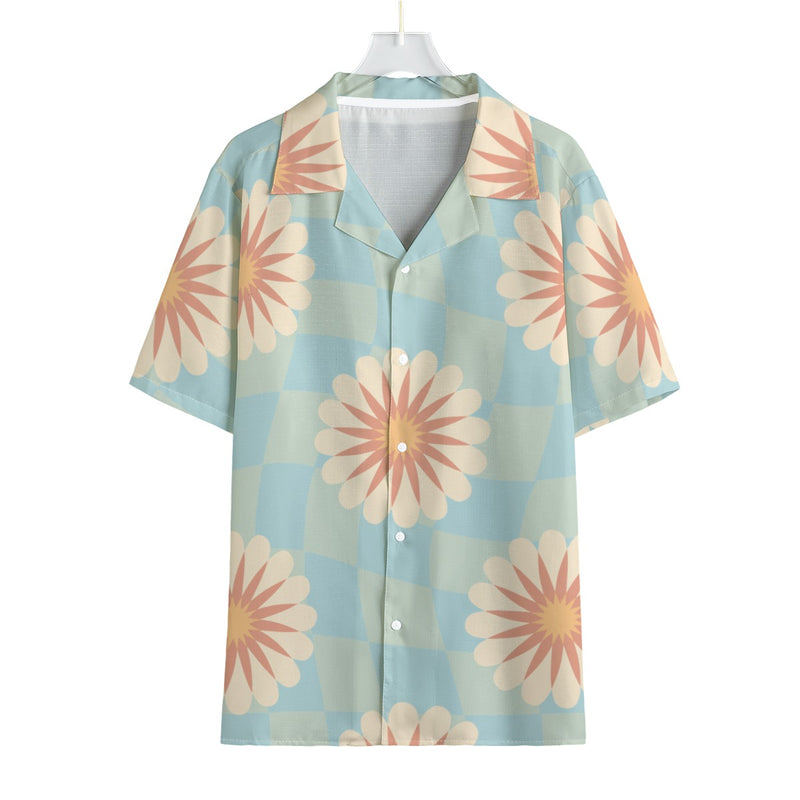 Viva -  Men's Faux Linen Hawaiian Shirt