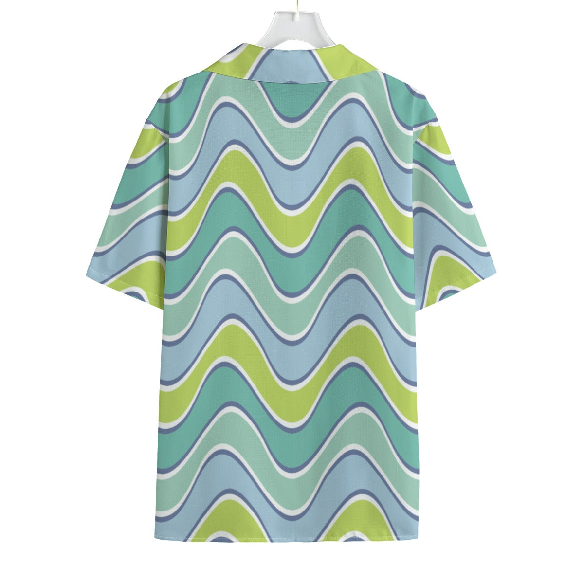 Wavywavy - Men's Faux Linen Hawaiian Shirt