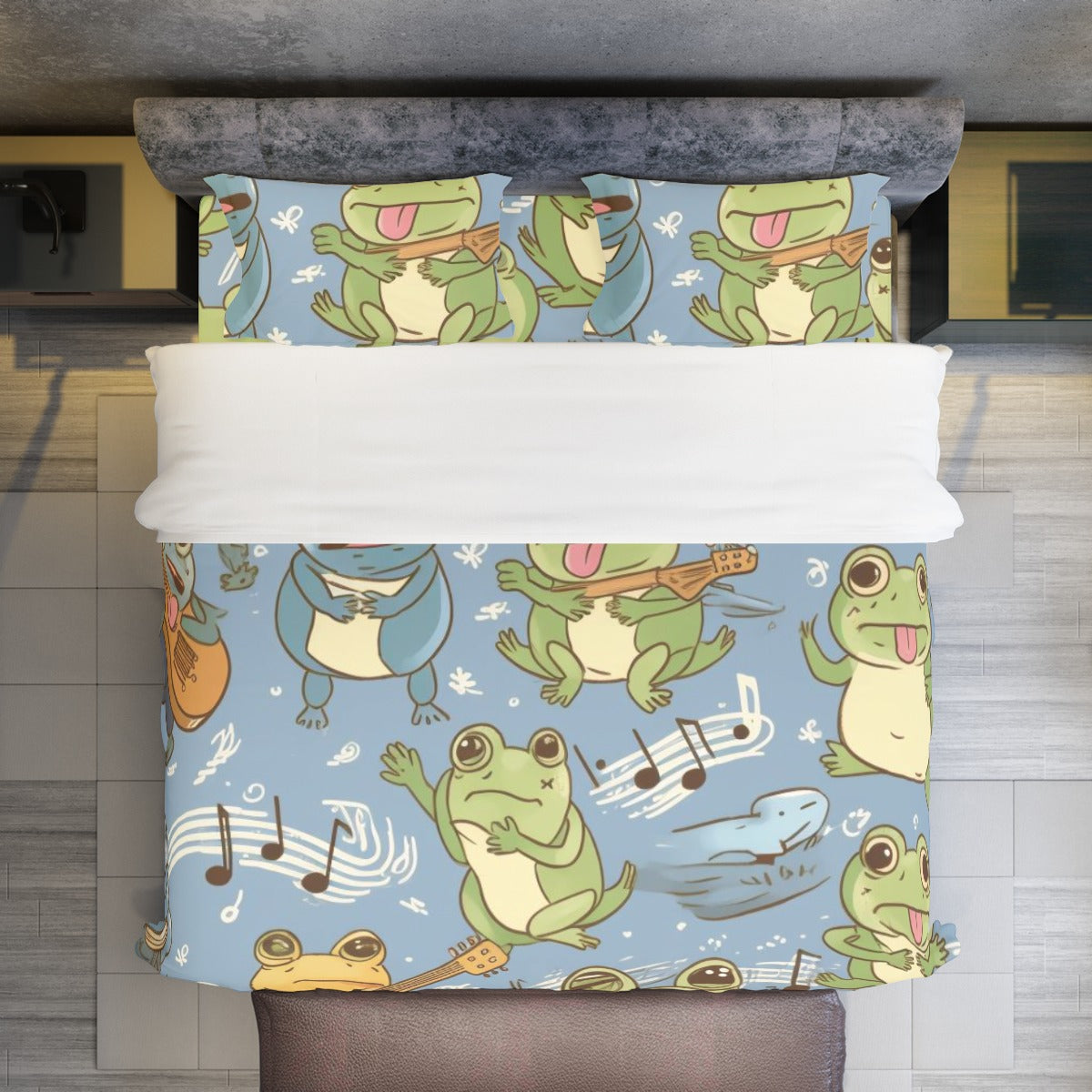 Froggy II - Four-piece Duvet Cover Set | Widened