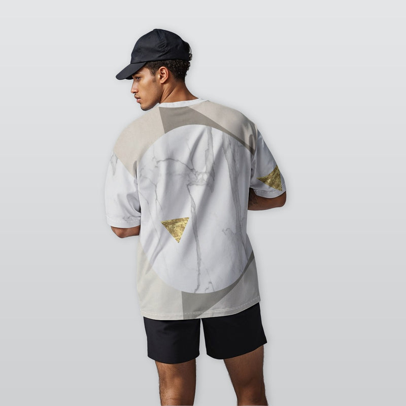 Marble Spere - Men’s  Oversize Crewneck T-Shirt