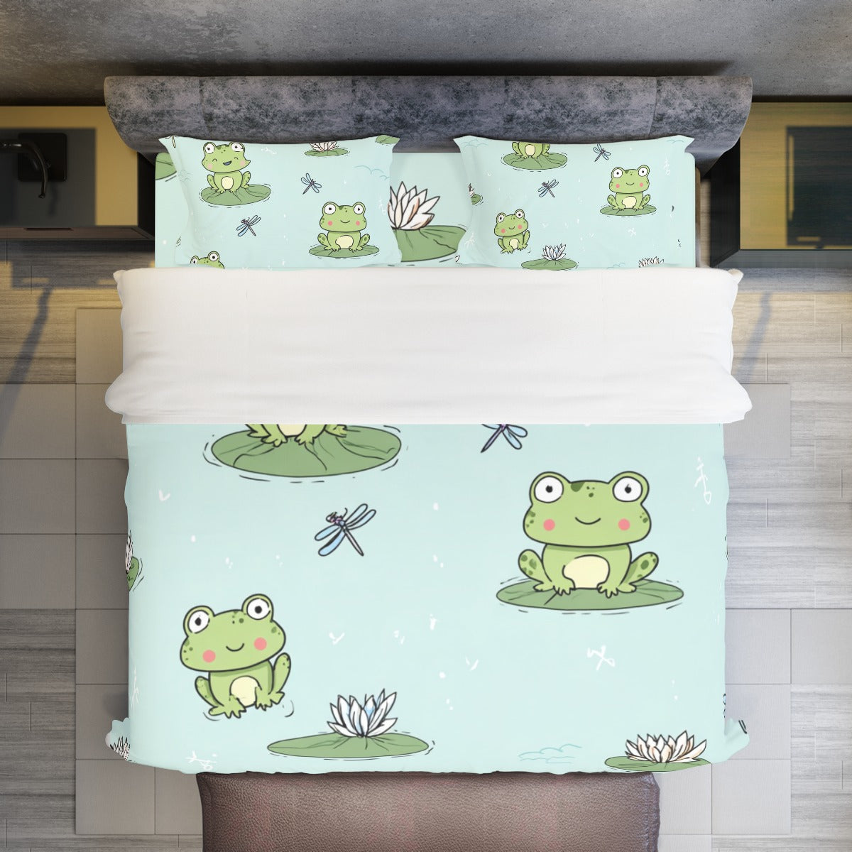 Froggy III - Four-piece Duvet Cover Set
