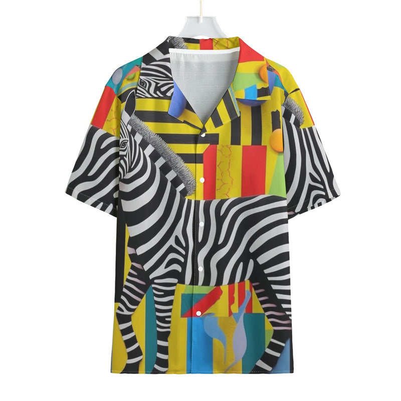 Urban Safari -  Men's Faux Linen Hawaiian Shirt