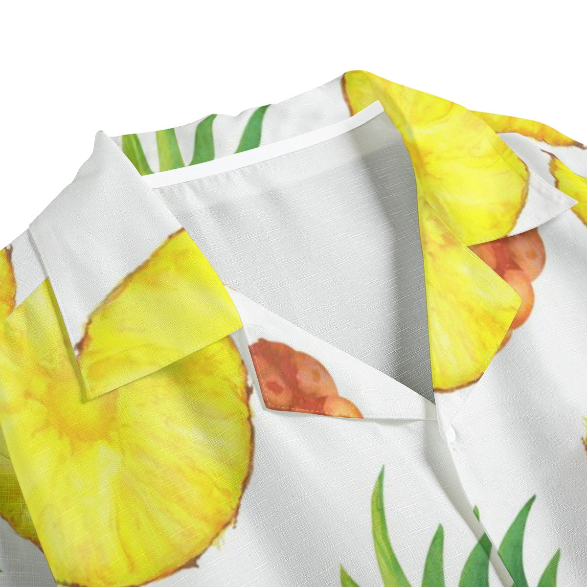 Pineapple Paradise - Men's Faux Linen Hawaiian Shirt