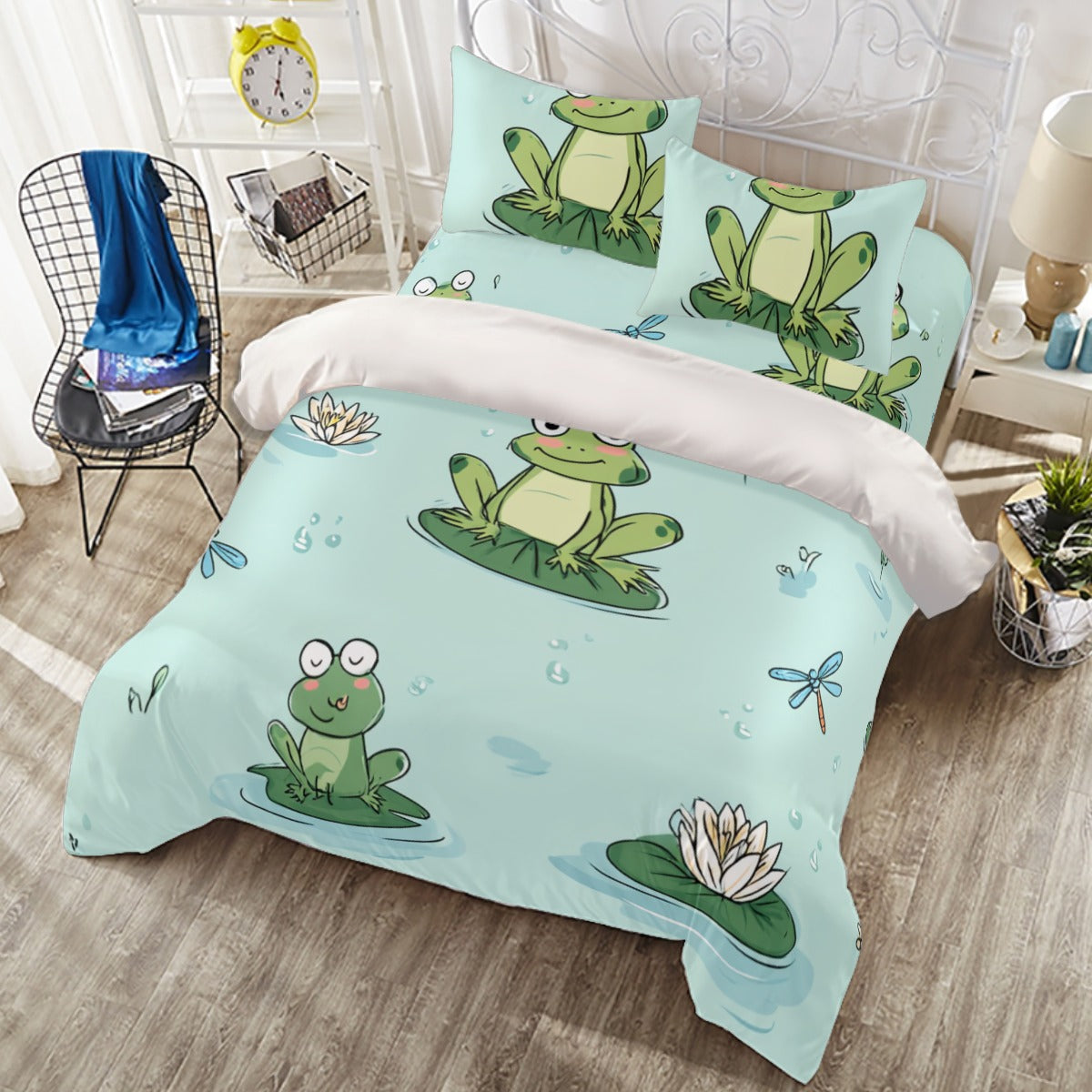 Froggy I - Four-piece Duvet Cover Set