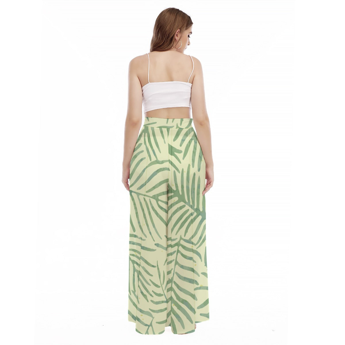 Fern - Women's High Waist Wide Leg Trousers
