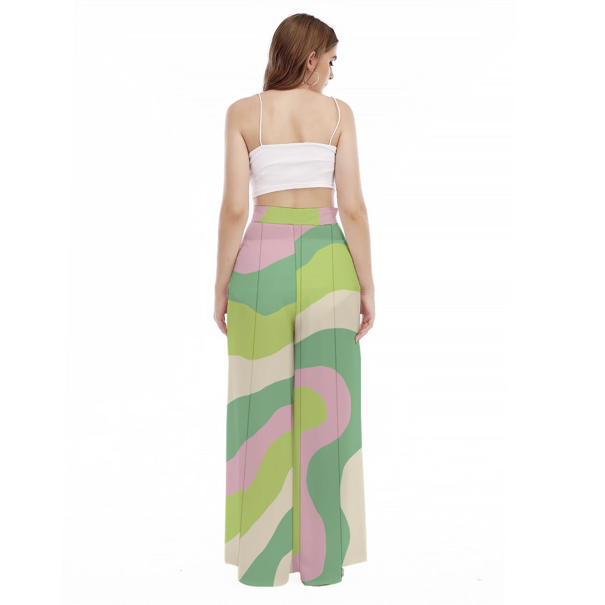 New Wish - Women's High Waist Wide Leg Trousers