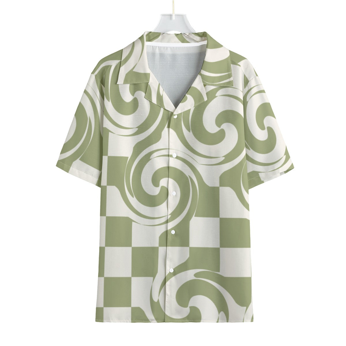 Nested Calm -  Men's Faux Linen Hawaiian Shirt