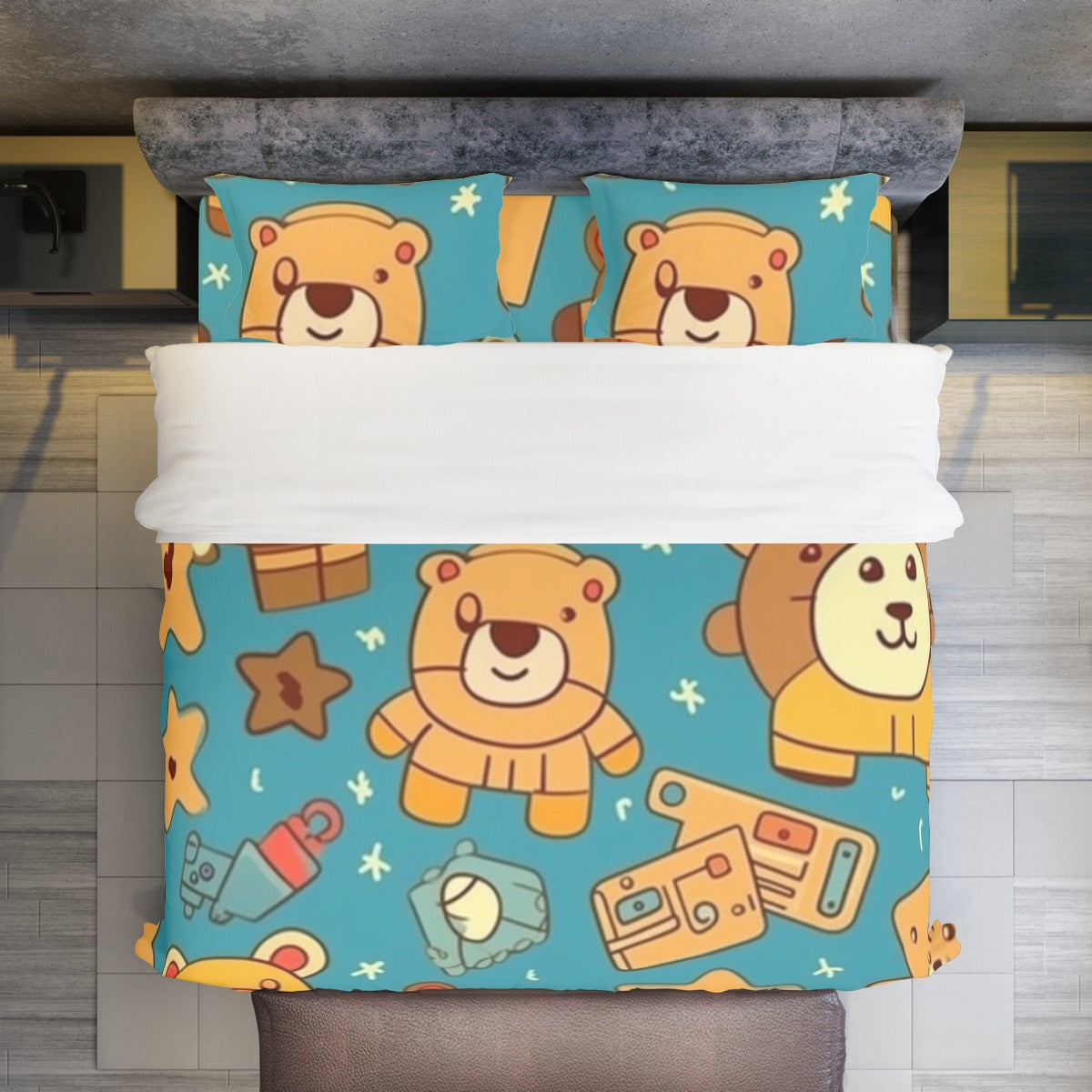 Teddy I - Four-piece Duvet Cover Set