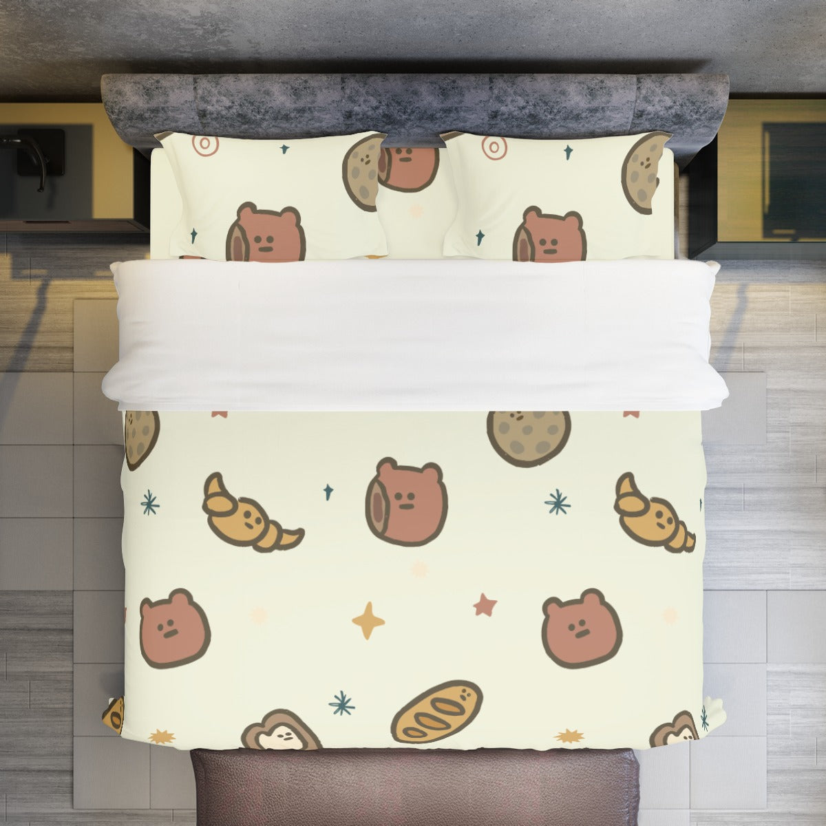 Pastry Sheet - Four-piece Duvet Cover Set