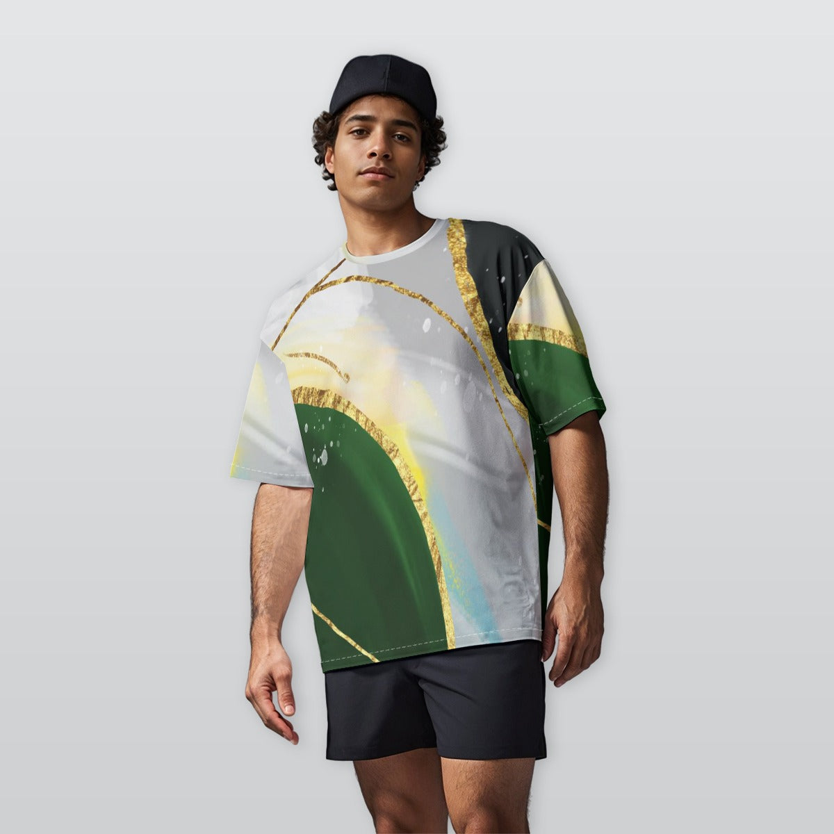 Sprouting Edge - Men’s  Oversize Crewneck T-Shirt