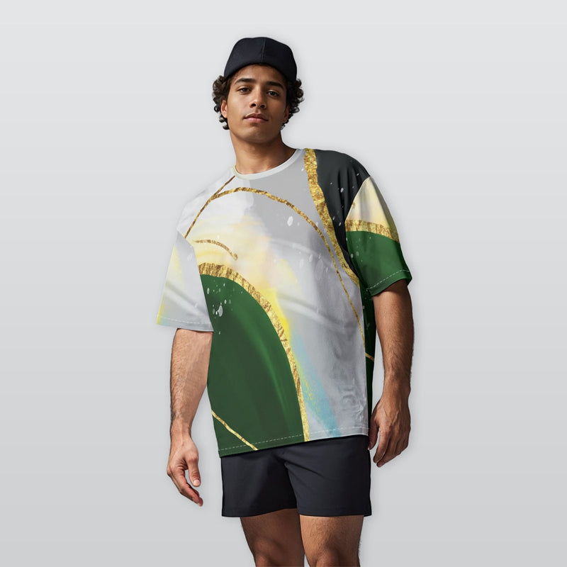 Sprouting Edge - Men’s  Oversize Crewneck T-Shirt