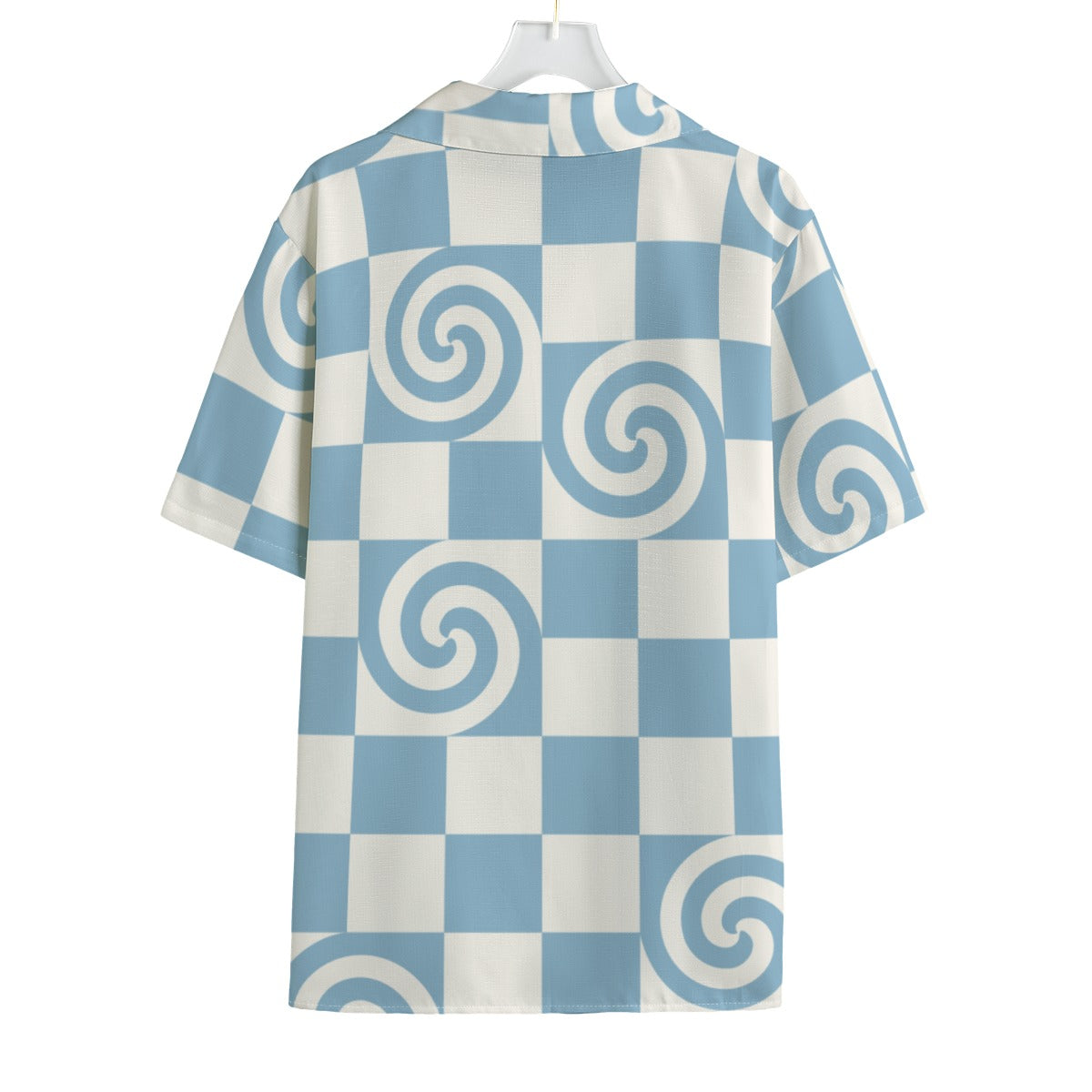 Beach Swirl - Men's Faux Linen Hawaiian Shirt