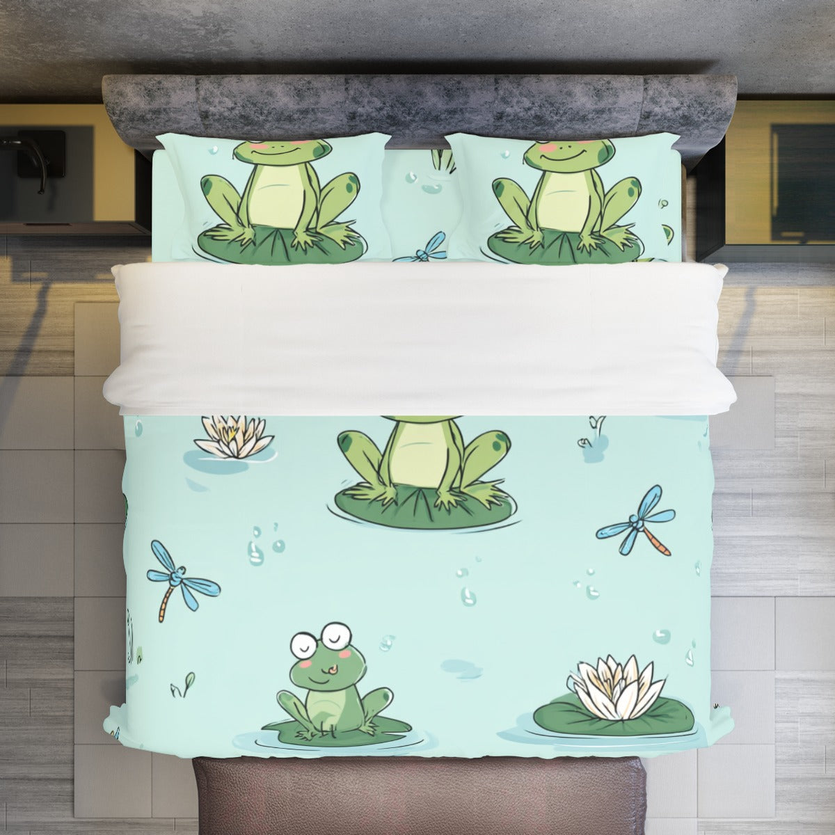 Froggy I - Four-piece Duvet Cover Set