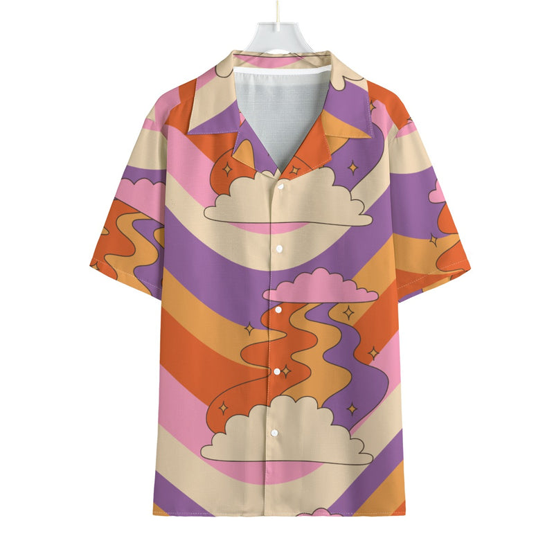 Ulalarainbow - Men's Faux Linen Hawaiian Shirt