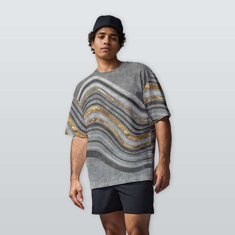 Golder Ore  - Oversize Crewneck T-Shirt - 100% Cotton