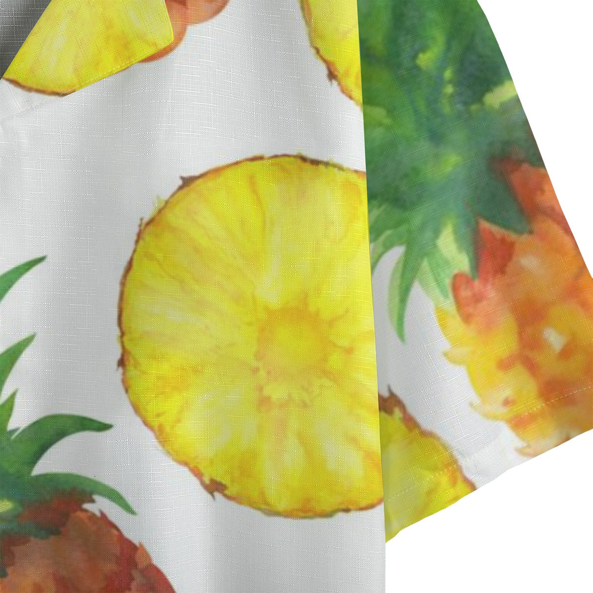 Pineapple Paradise - Men's Faux Linen Hawaiian Shirt