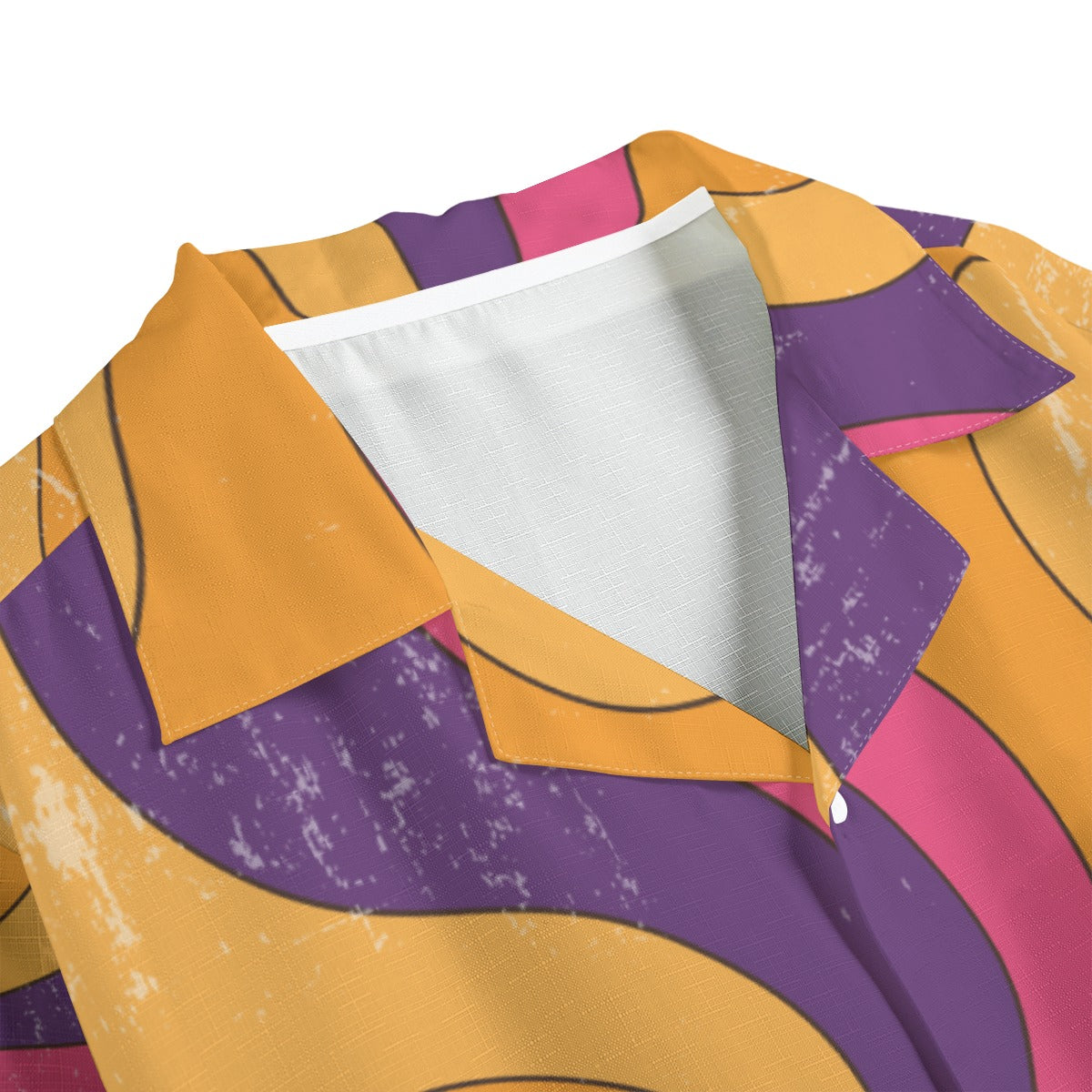 Candy Spiral -  Men's Faux Linen Hawaiian Shirt