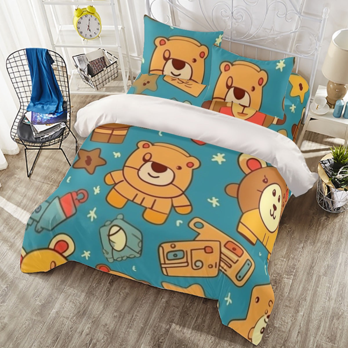 Teddy I - Four-piece Duvet Cover Set