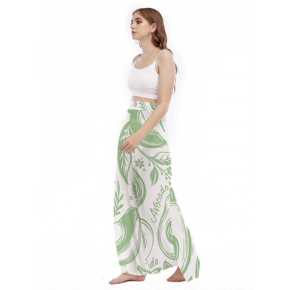 Avokkkado - Women's High Waist Wide Leg Trousers