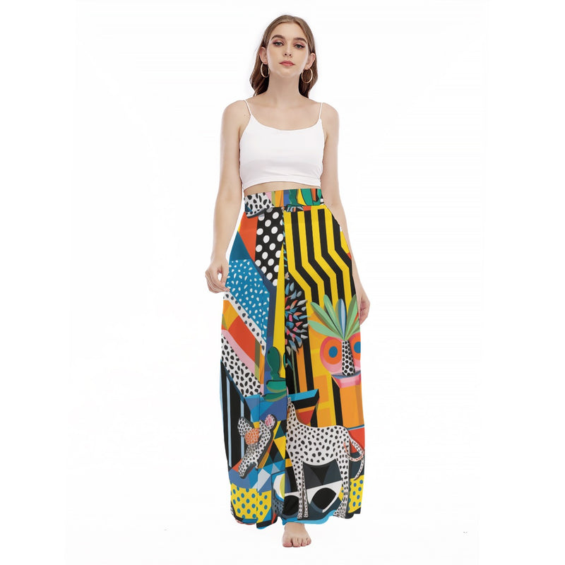 Lumina - Women's High Waist Wide Leg Trousers