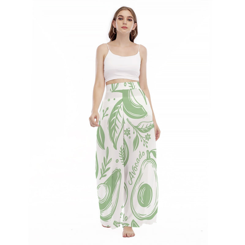 Avokkkado - Women's High Waist Wide Leg Trousers