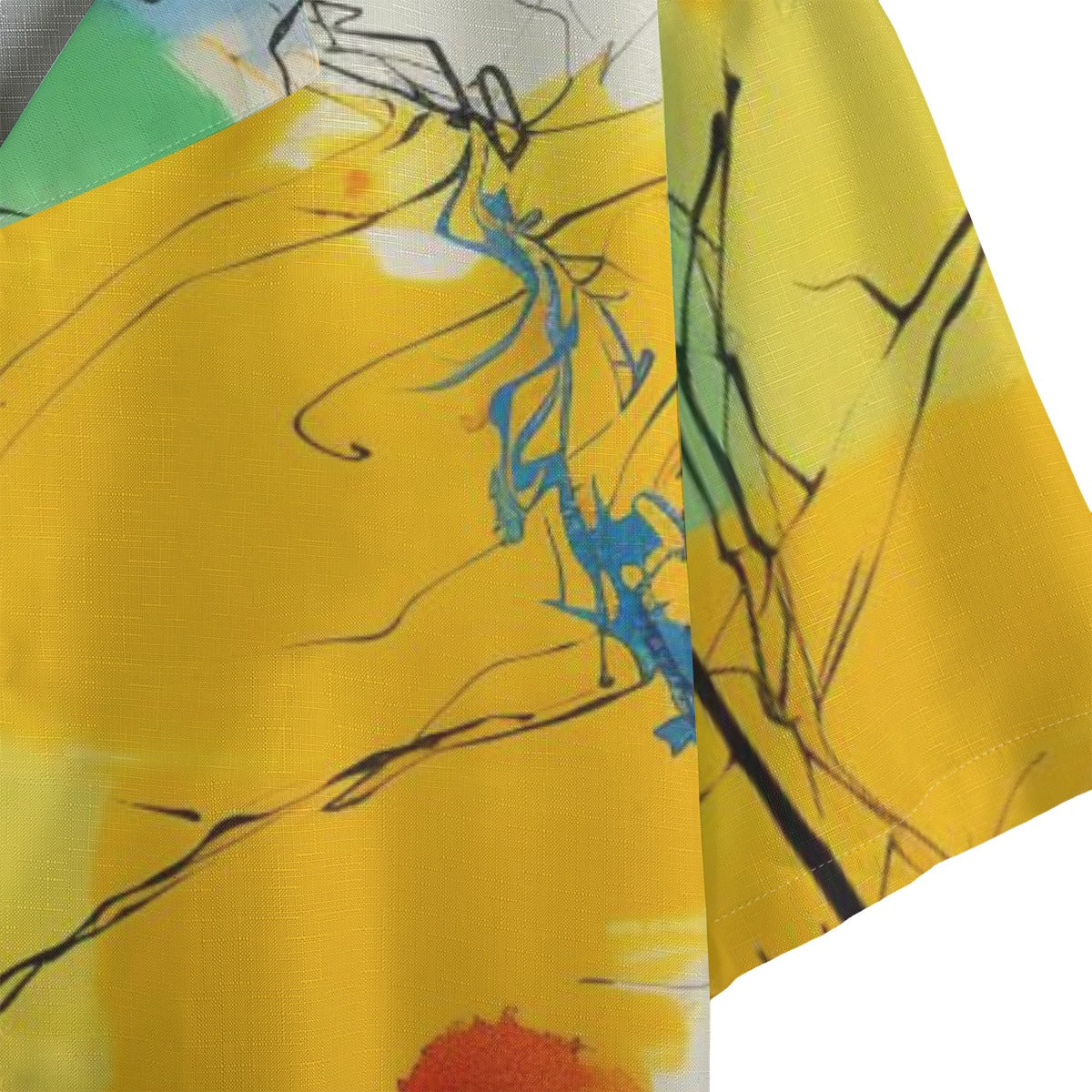 Inkit - Men's Faux Linen Hawaiian Shirt