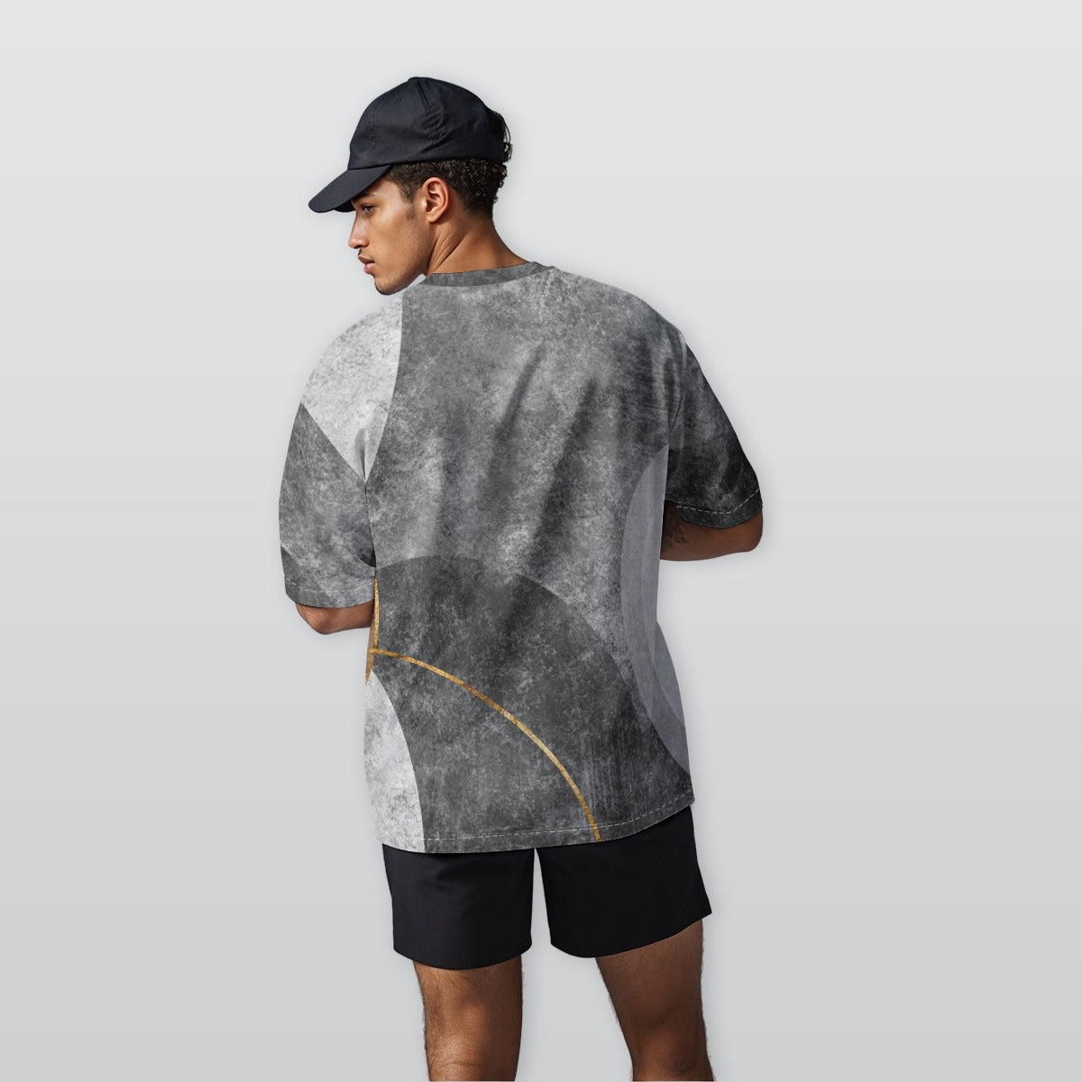 Cement Sphere - Men’s  Oversize Crewneck T-Shirt