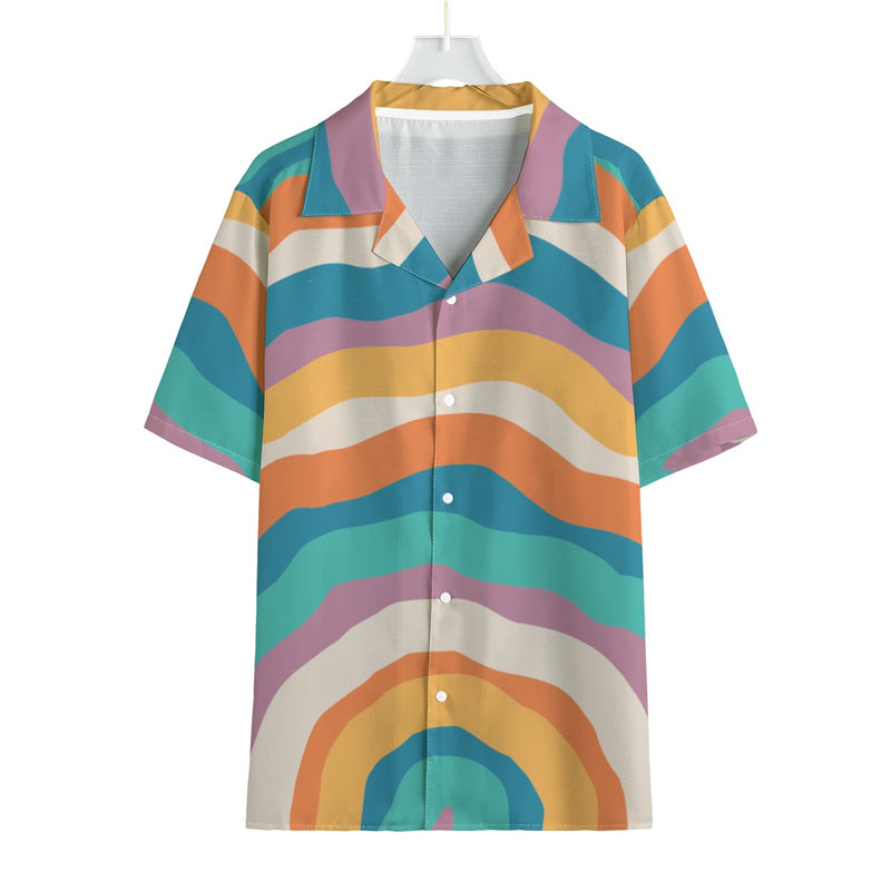 Rainbow Now -  Men's Faux Linen Hawaiian Shirt