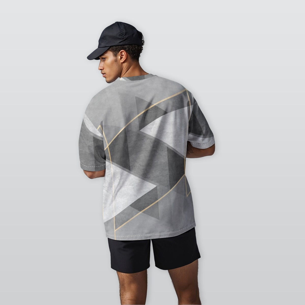 Inter Prism - Men’s  Oversize Crewneck T-Shirt