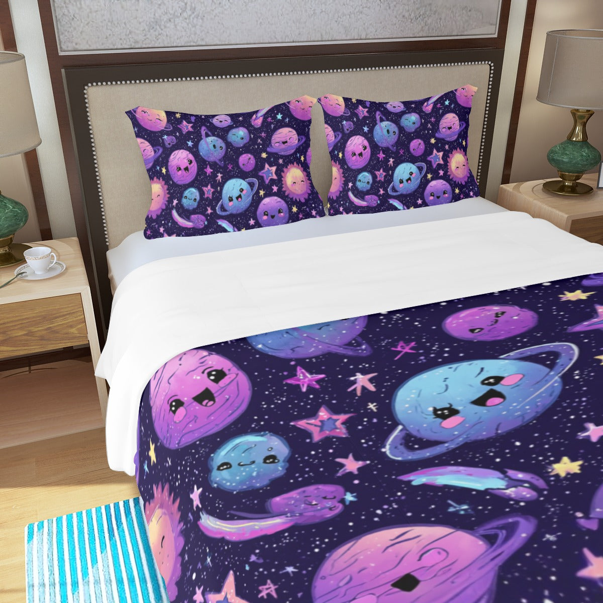 Night Sky I - Three Piece Duvet Bedding Set