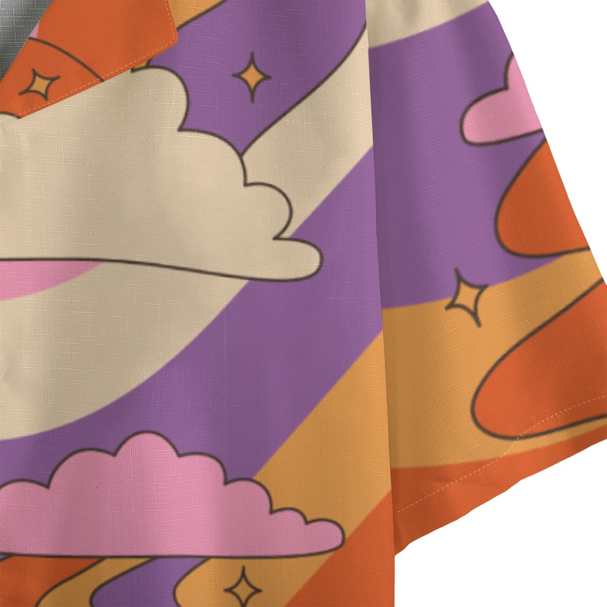 Ulalarainbow - Men's Faux Linen Hawaiian Shirt