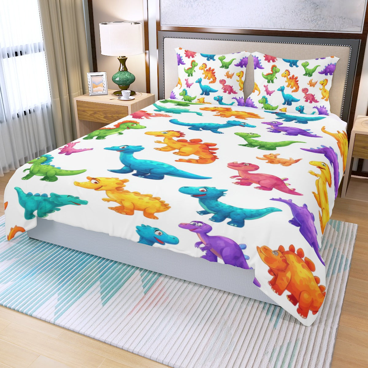 Cutasaurus IV - Three Piece Duvet Bedding Set
