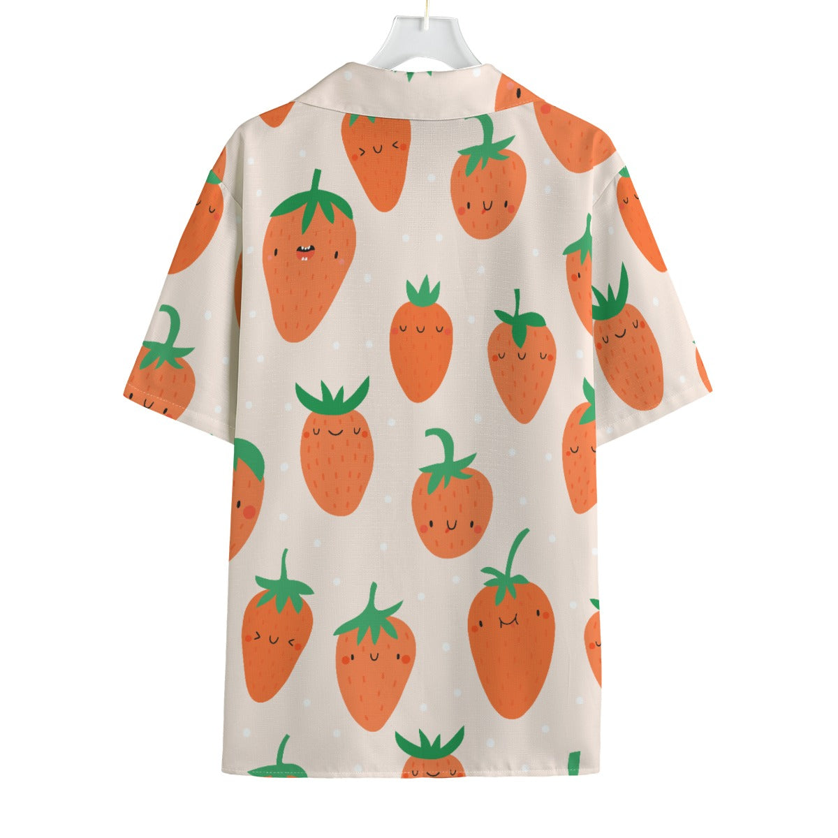Strawberrycalm - Men's Faux Linen Hawaiian Shirt