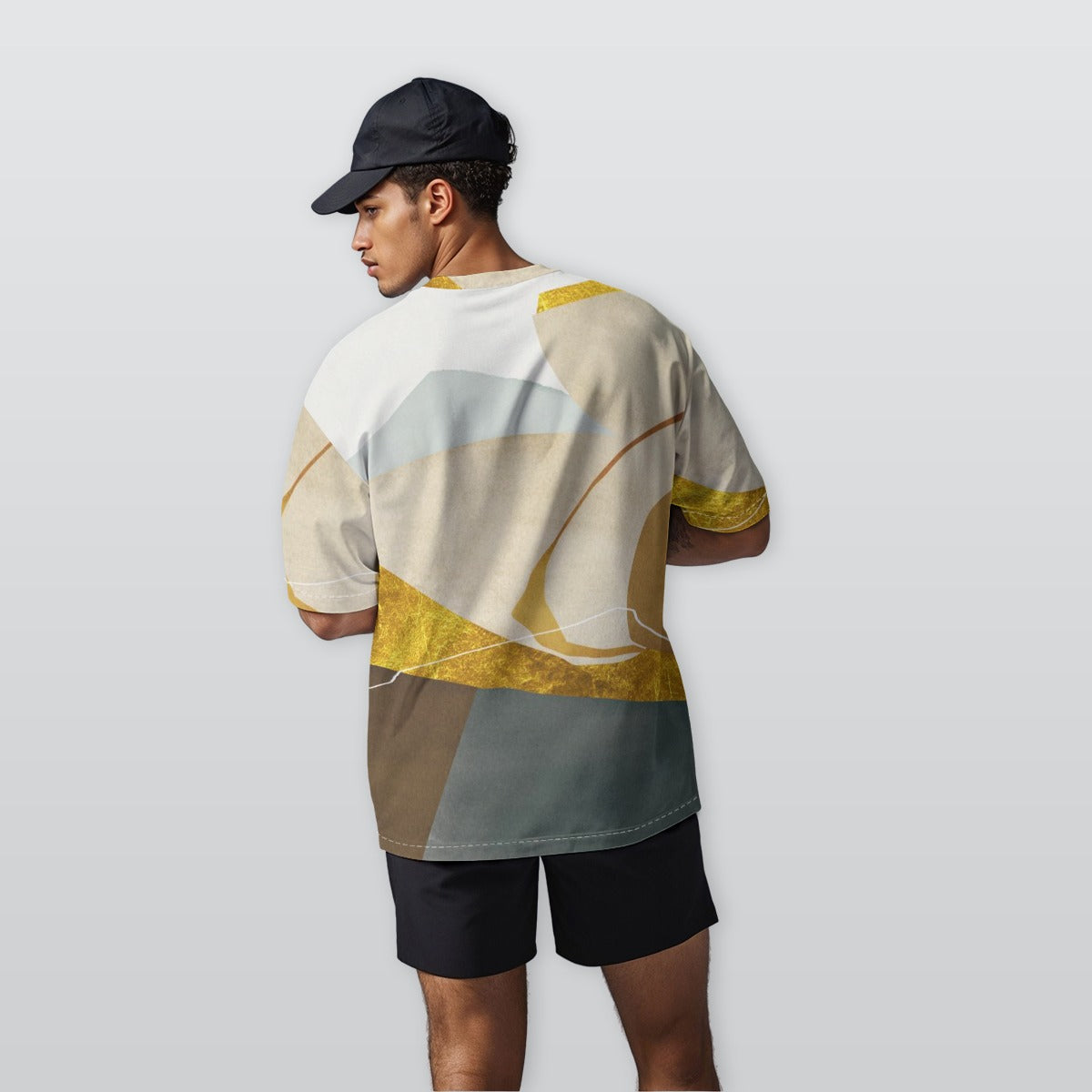 Dessert Storm -  Men’s  Oversize Crewneck T-Shirt
