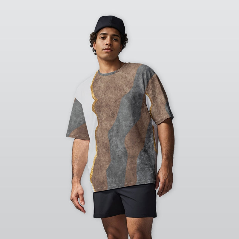 Mud Slide - Men’s  Oversize Crewneck T-Shirt