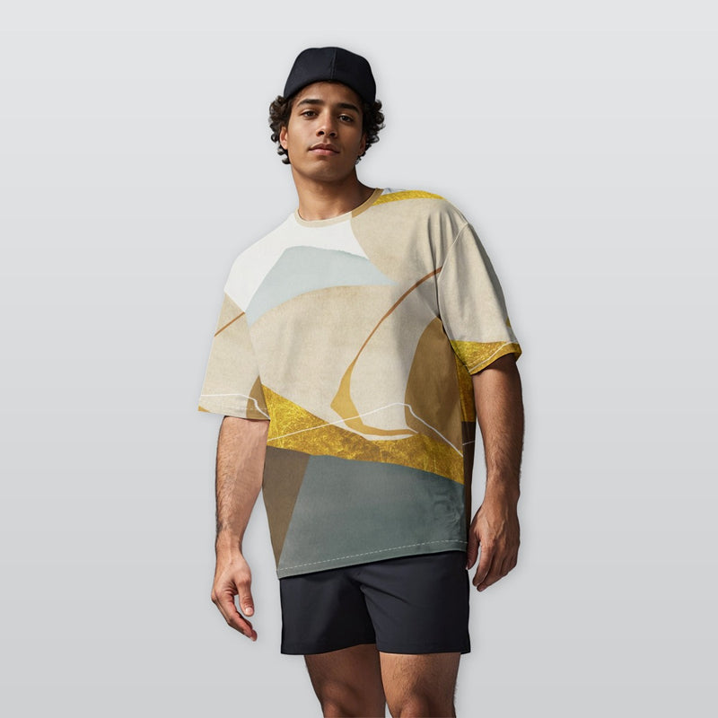 Dessert Storm -  Men’s  Oversize Crewneck T-Shirt