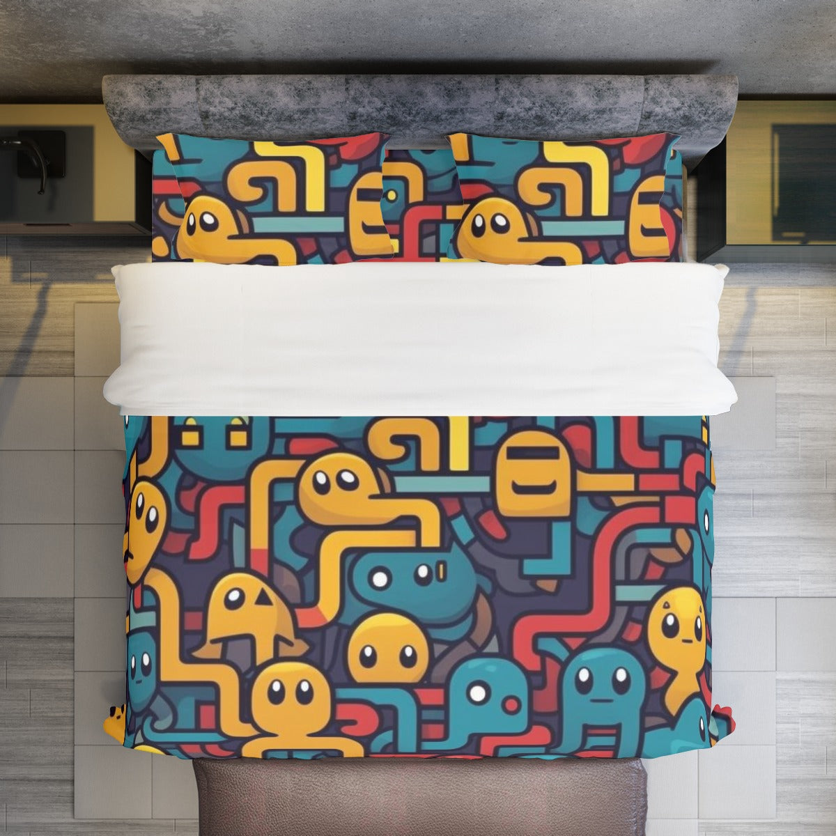 Pipes - Four-piece Duvet Cover Set