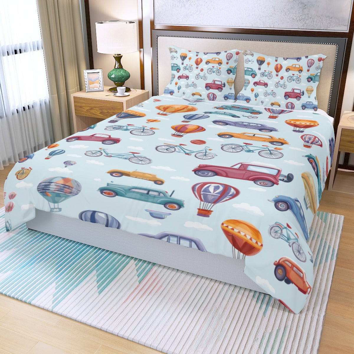 Auto II - Three Piece Duvet Bedding Set