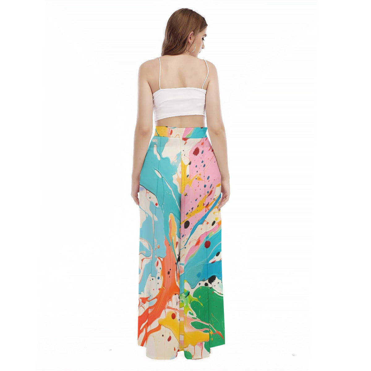 Fizzy -  Women's High Waist Wide Leg Trousers