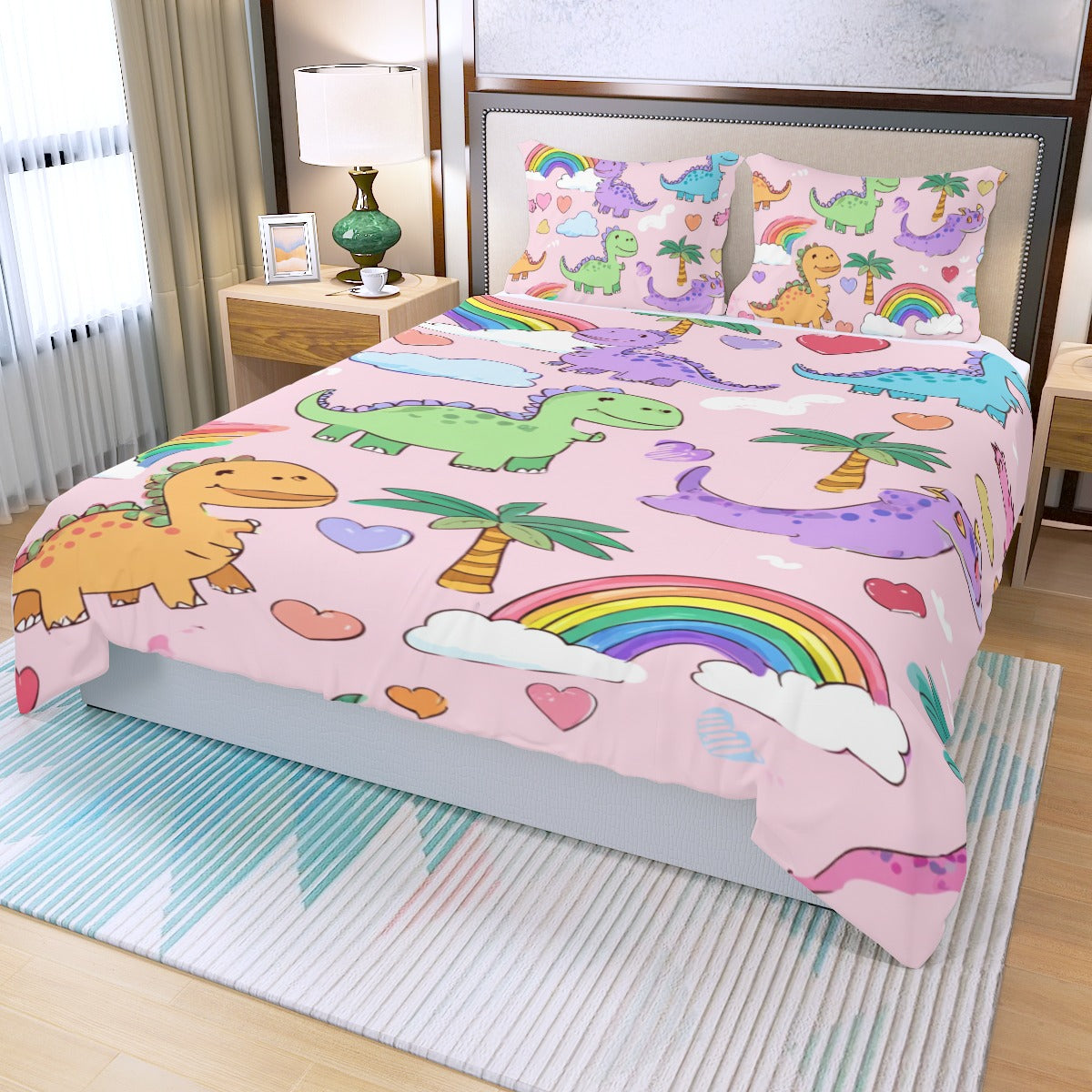 Cutasaurus III - Three Piece Duvet Bedding Set